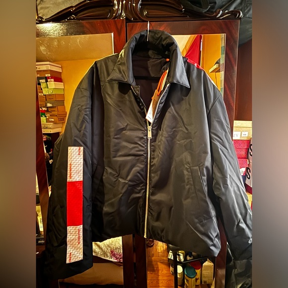 Brand New! Heron Preston Mens Reflective Jacket Size XL. RUNS BIG! - Picture 2 of 12